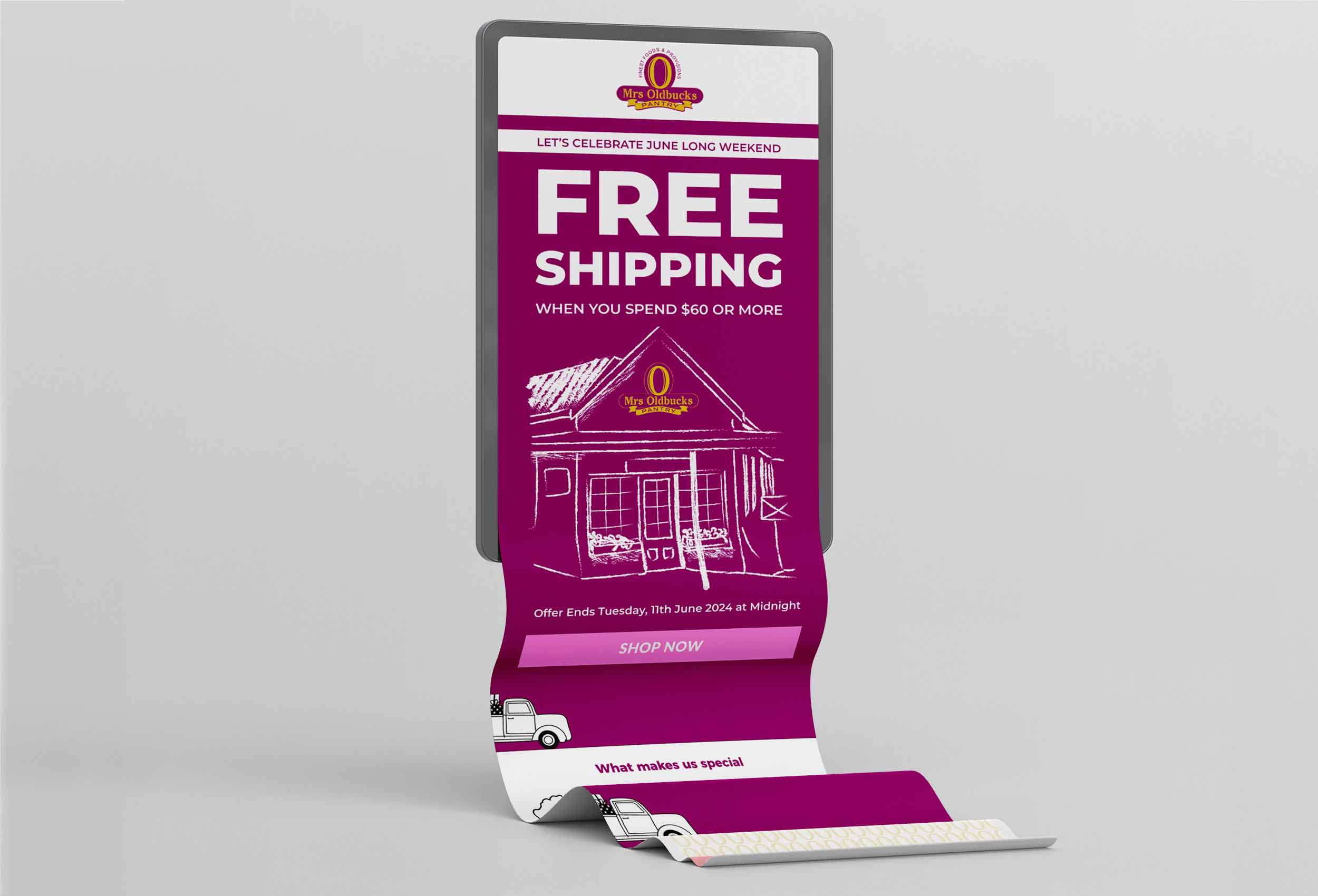 Be Creative Media - Email Marketing - Mrs Oldbucks Pantry