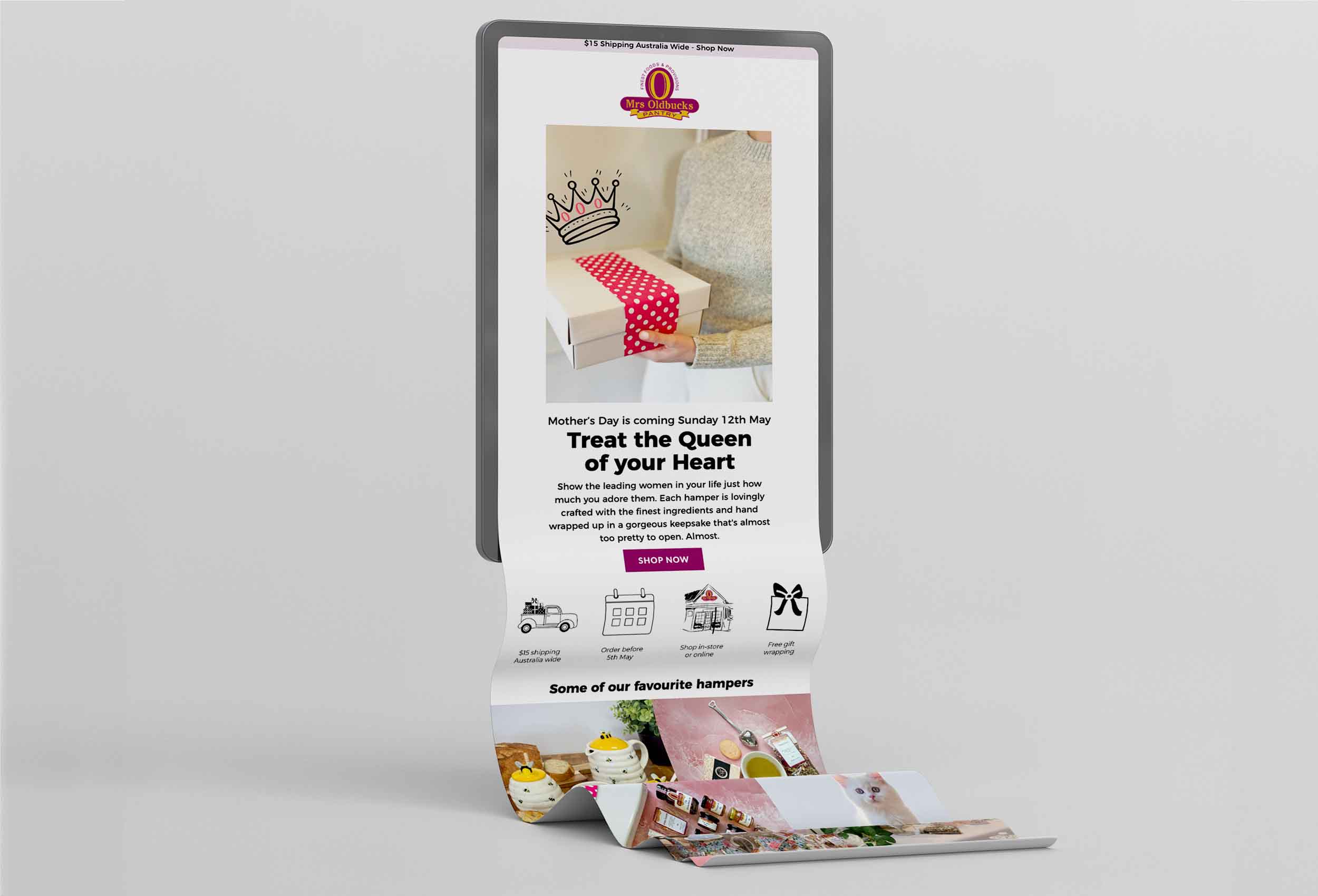 Be Creative Media - Email Marketing - Mrs Oldbucks Pantry