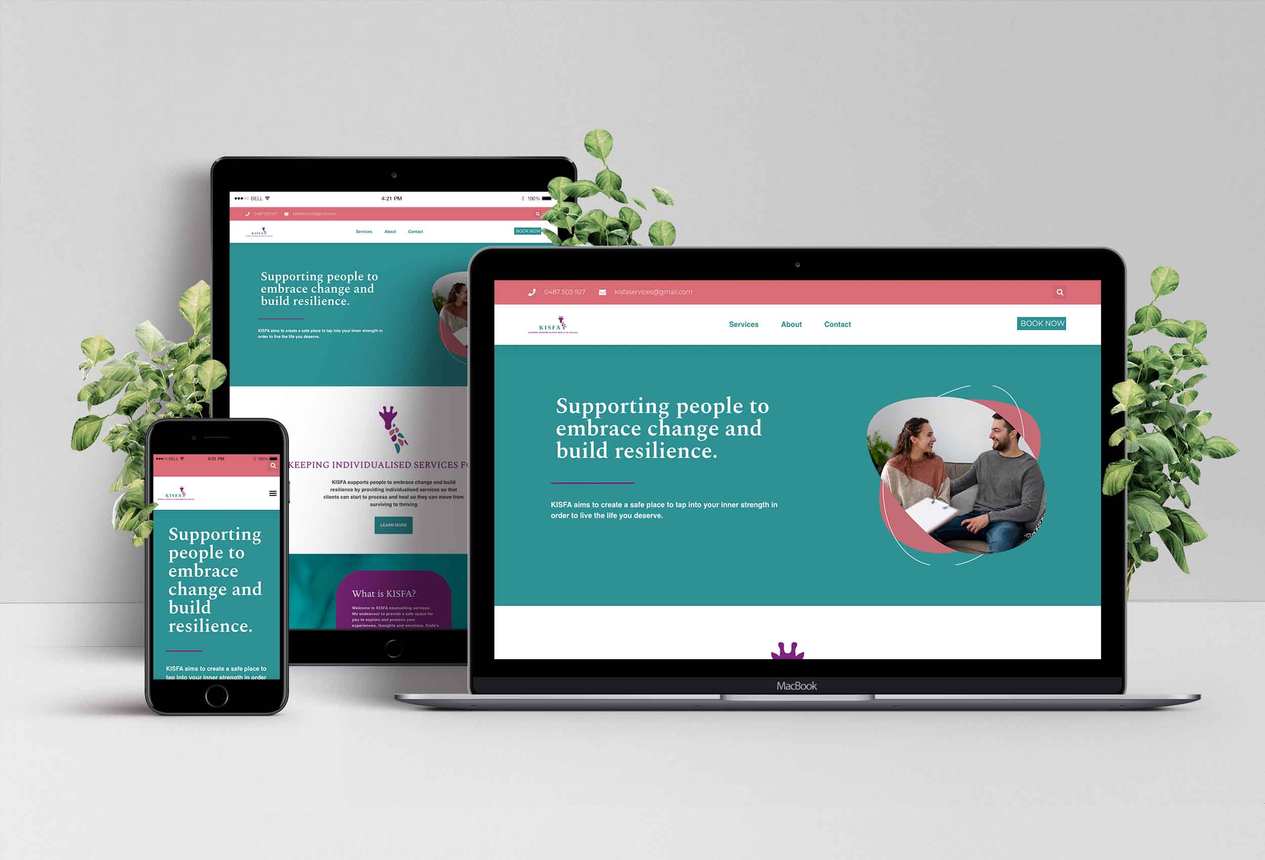 Be Creative Media - Website Design - KISFA Counselling