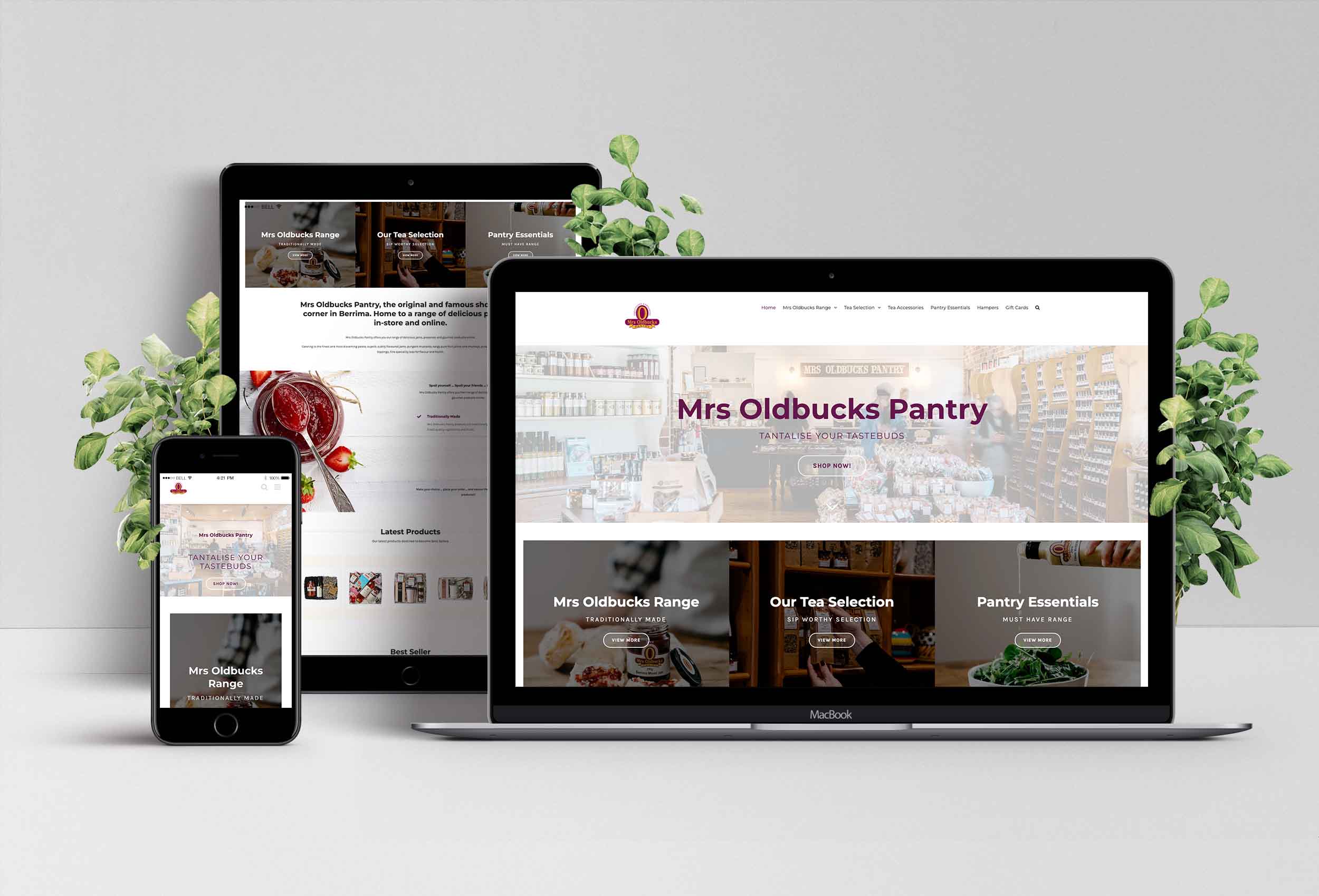 Be Creative Media - Website Design - Mrs Oldbucks Pantry